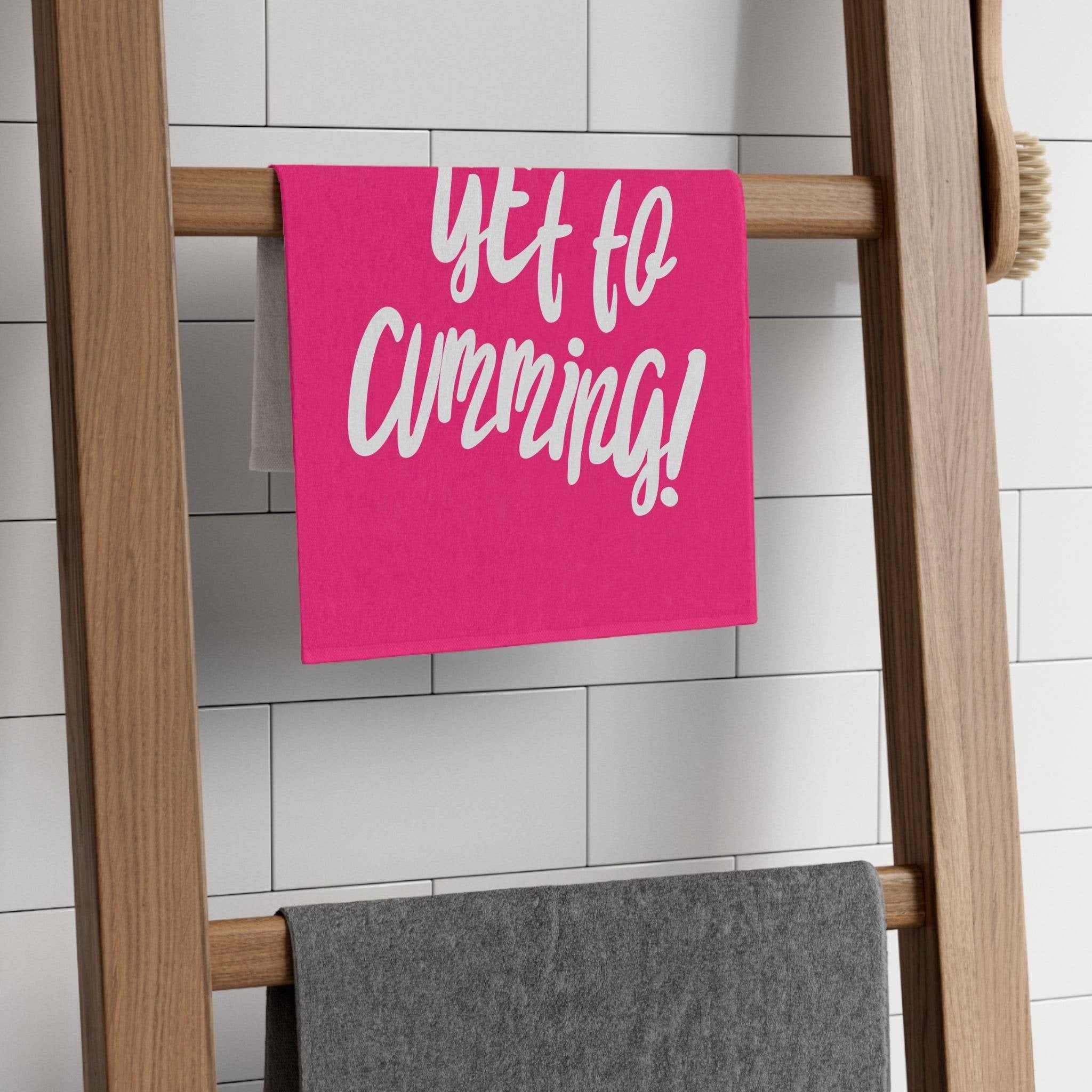 Let’s Get to Cumming! Pink | Mix & Match Soft Sex Towels | Flirty Lovers’ Gifts