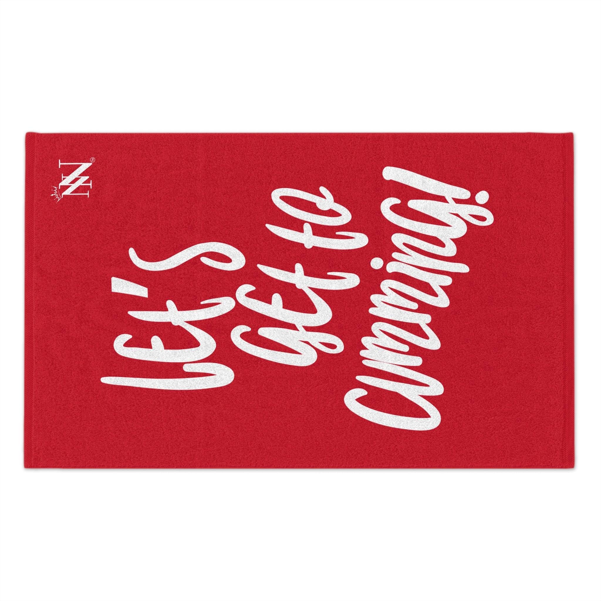 Let’s Get to Cumming! Red | Mix & Match Soft Sex Towels | Flirty Lovers’ Gifts