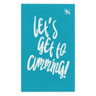 Let’s Get to Cumming! Teal Mix & Match Soft Sex Towels | Flirty Lovers’ Gifts