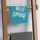 Let’s Get to Cumming! Teal Mix & Match Soft Sex Towels | Flirty Lovers’ Gifts