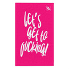 Let’s Get to Fucking! Pink Mix & Match Soft Sex Towels | Flirty Lovers’ Gifts