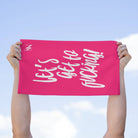 Let’s Get to Fucking! Pink Mix & Match Soft Sex Towels | Flirty Lovers’ Gifts