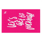 Let’s Get to Fucking! Pink Mix & Match Soft Sex Towels | Flirty Lovers’ Gifts