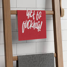 Let’s Get to Fucking! Red Mix & Match Soft Sex Towels | Flirty Lovers’ Gifts