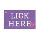 Lick Here Lips Kiss Lavendar | Mix & Match Original Fun-Flirty Lovers’ Towel
