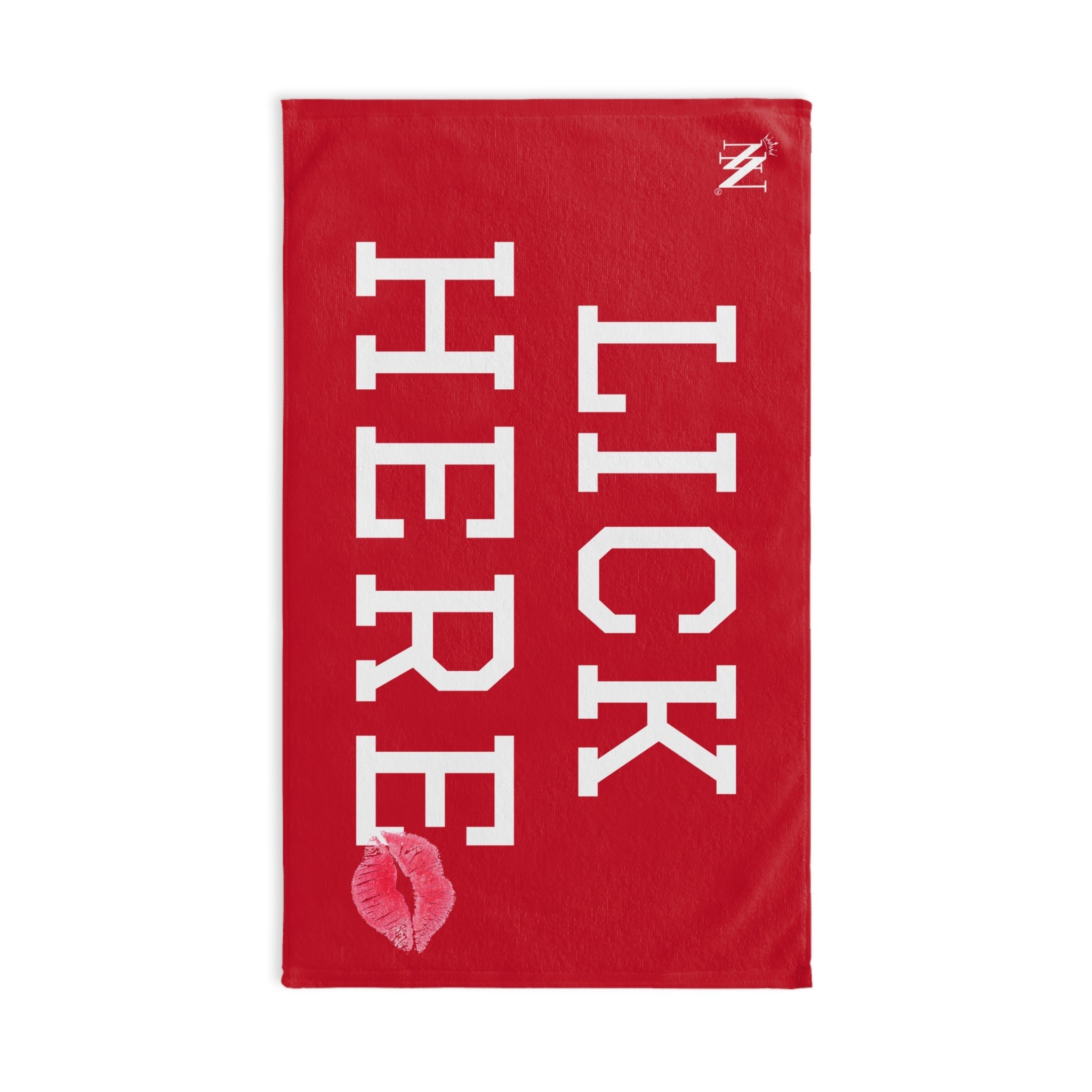 Lick Here Lips Kiss Red | Mix & Match Original Fun-Flirty Lovers’ Towel