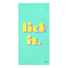 lick it. | Mix & Match Naughty XL Fun-Flirty Lovers’ Towels