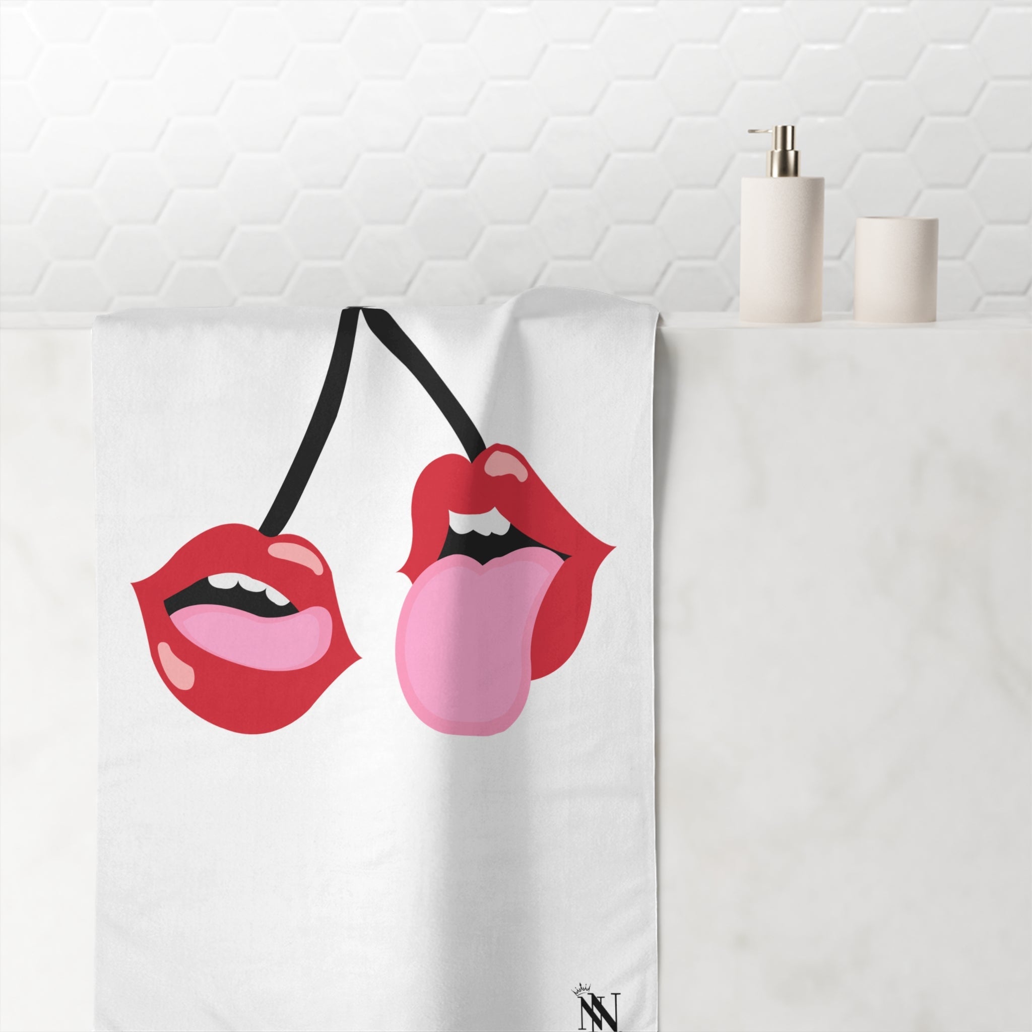 Lick My Cherries | Mix & Match XL Fun-Flirty Lovers’ Towels