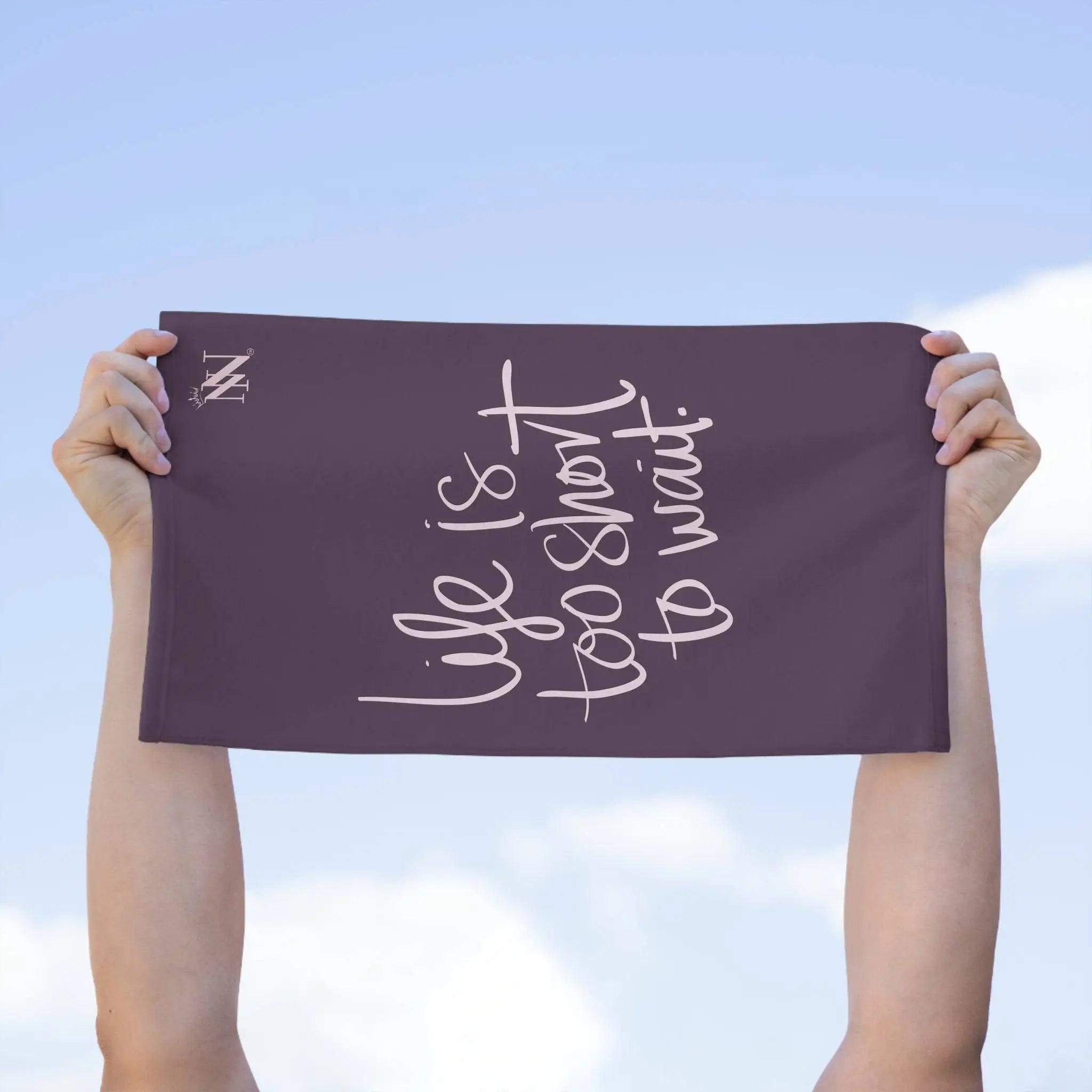 Life Is Too Short To Wait | Mix & Match Soft Fun-Flirty Lovers’ Towels