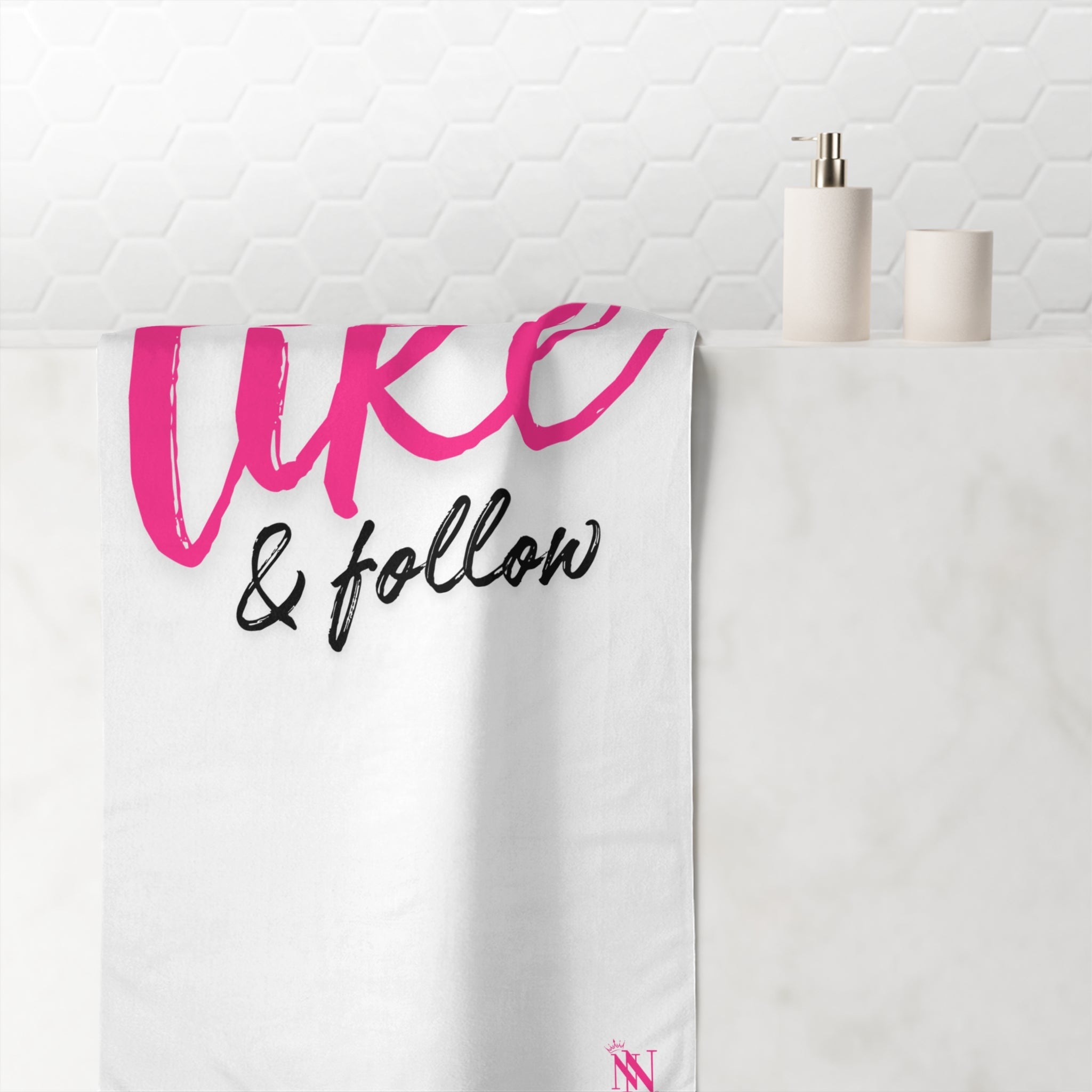 Like & Follow | Mix & Match Naughty XL Fun-Flirty Lovers’ Towels