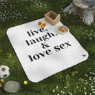 Live Laugh & Love Sex | Mix Match Fun-Flirty Lovers’ Water-Resistant Blankets