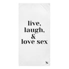 Live Laugh & Love Sex | Mix & Match Naughty XL Fun-Flirty Lovers’ Towels