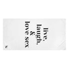 Live Laugh & Love Sex | Mix & Match Naughty XL Fun-Flirty Lovers’ Towels