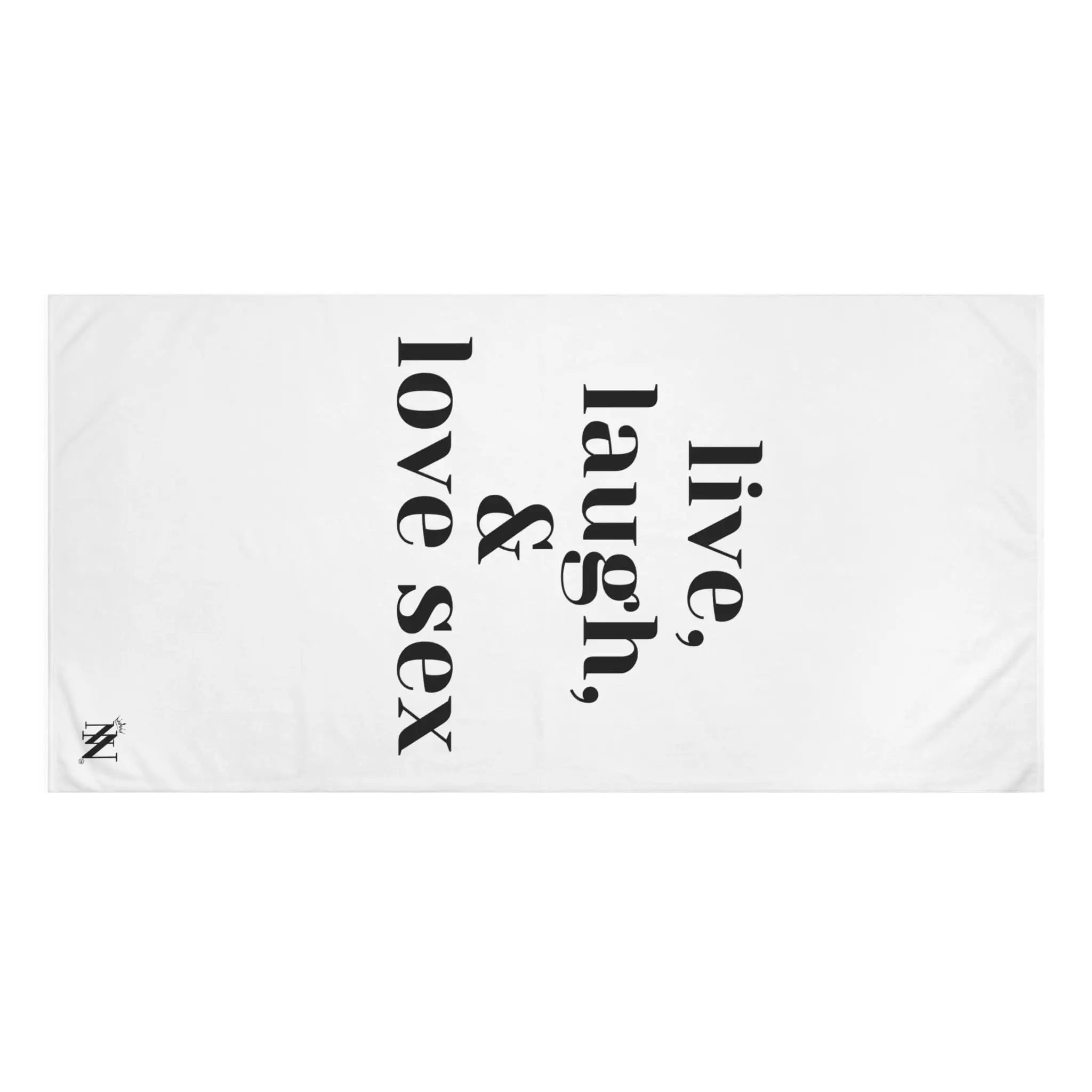 Live Laugh & Love Sex | Mix & Match Naughty XL Fun-Flirty Lovers’ Towels