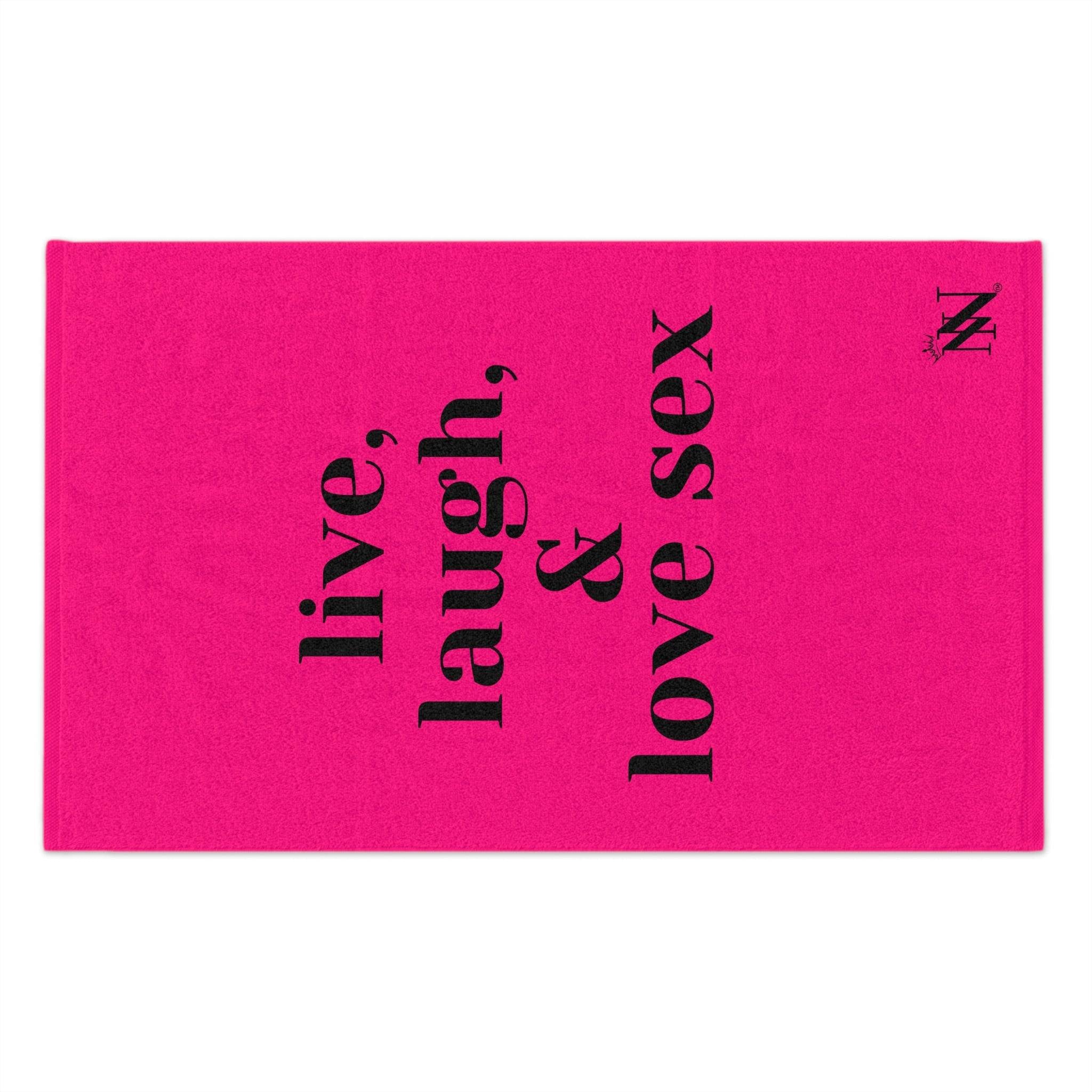 Live Laugh & Love Sex Pink Mix & Match Soft Sex Towels | Flirty Lovers’ Gifts