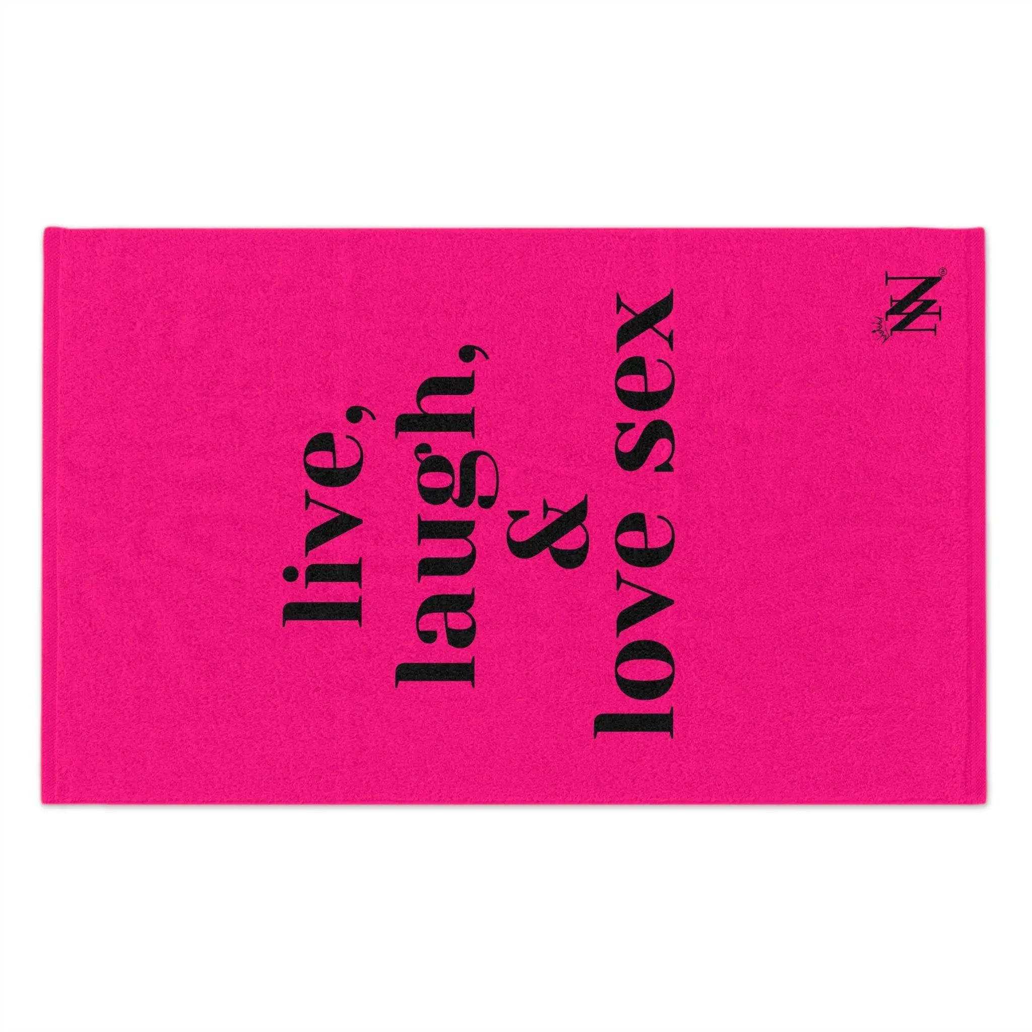 Live Laugh & Love Sex Pink Mix & Match Soft Sex Towels | Flirty Lovers’ Gifts