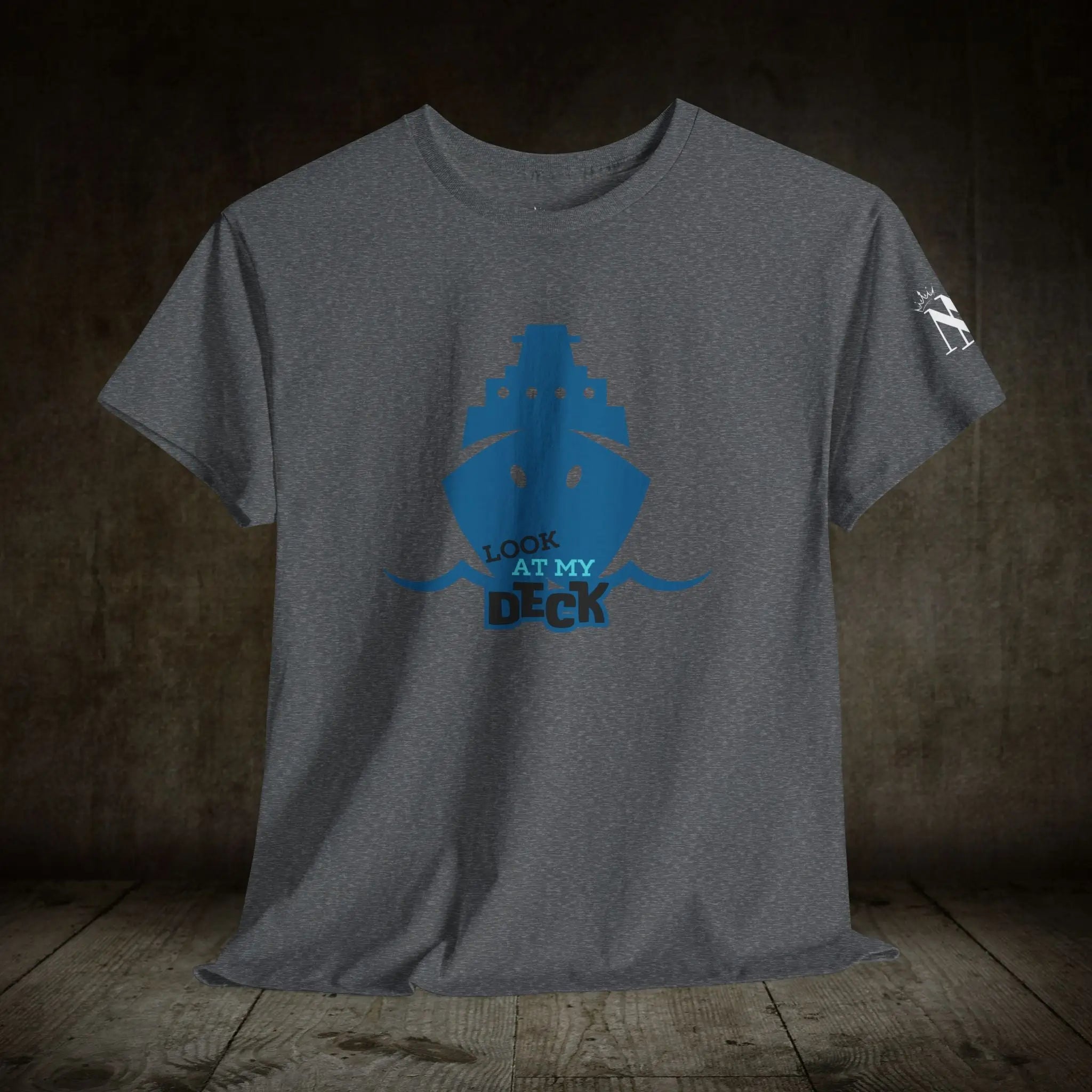 Look at My Deck Cruise Ship Vacation | Mix & Match 100% Cotton Unisex Fun-Flirty Lovers’ Tees