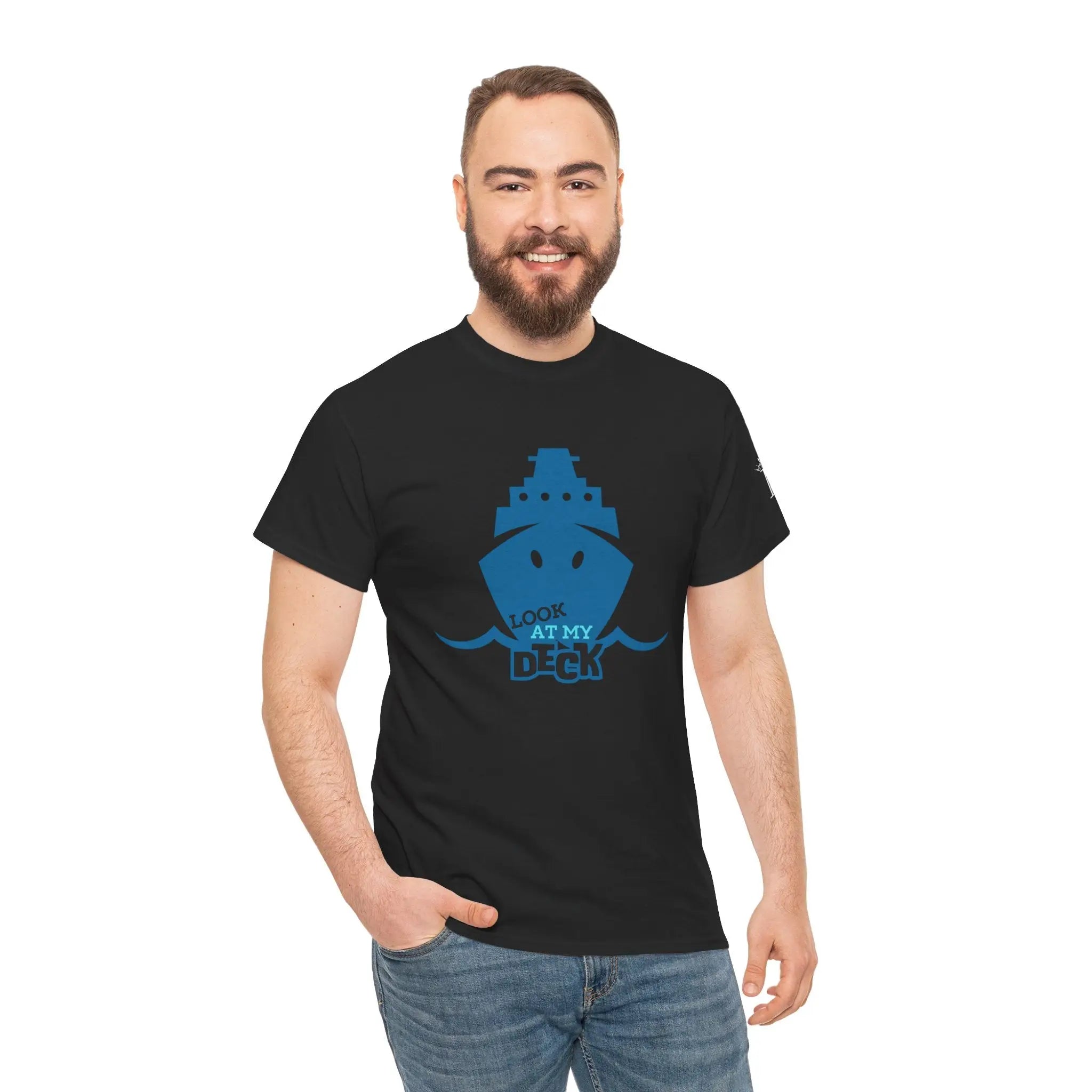 Look at My Deck Cruise Ship Vacation | Mix & Match 100% Cotton Unisex Fun-Flirty Lovers’ Tees