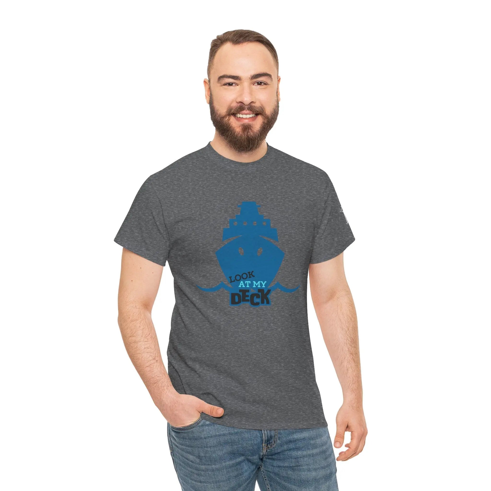 Look at My Deck Cruise Ship Vacation | Mix & Match 100% Cotton Unisex Fun-Flirty Lovers’ Tees