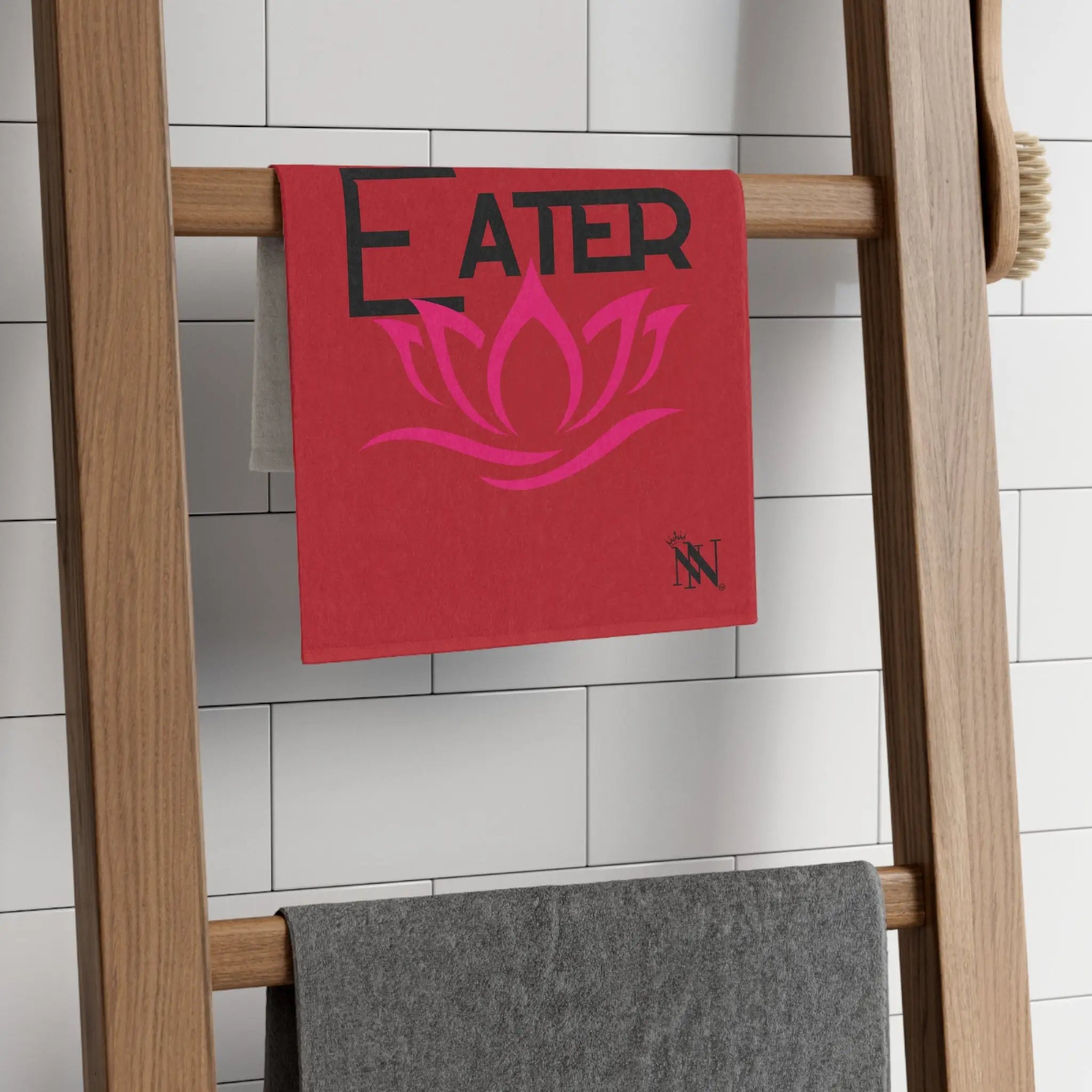 Lotus Eater Red | Mix & Match Soft Fun-Flirty Lovers’ Towels