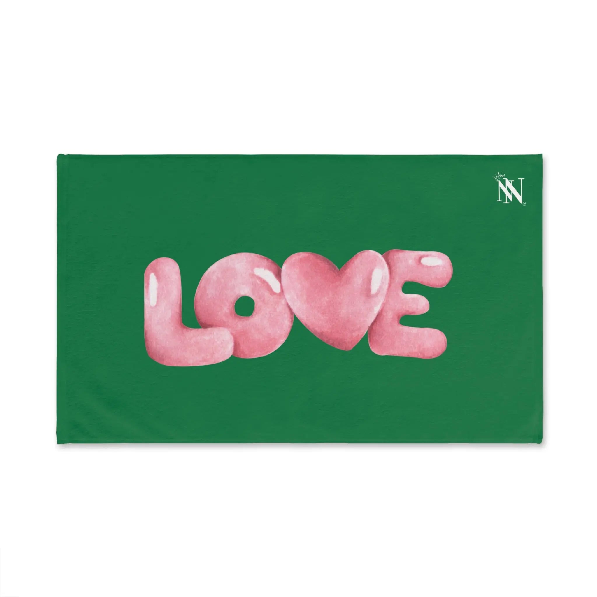 Love Bubble Green | Mix & Match Original Fun-Flirty Lovers’ Towels