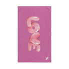 Love Bubble Soft Pink | Mix & Match Original Fun-Flirty Lovers’ Towels
