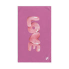 Love Bubble Soft Pink | Mix & Match Original Fun-Flirty Lovers’ Towels