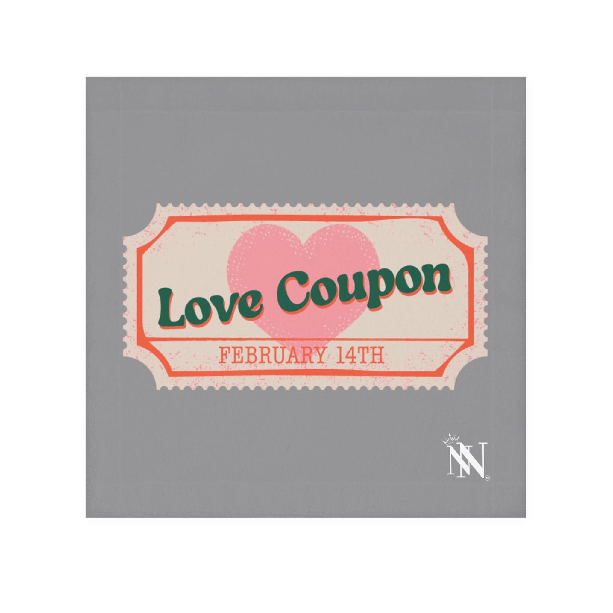 Love Coupon Grey | Mix & Match Lils’ Fun-Flirty Lovers’ Towels