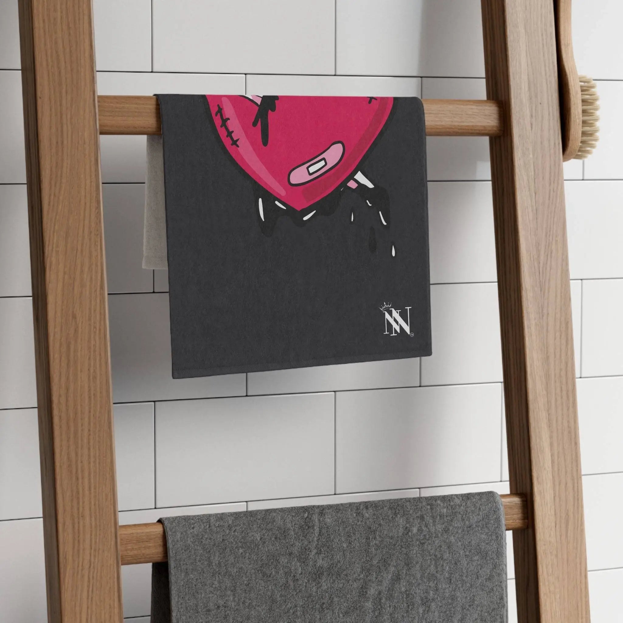 Love Kills Dark Grey Mix & Match Soft Sex Towels | Flirty Lovers’ Gifts