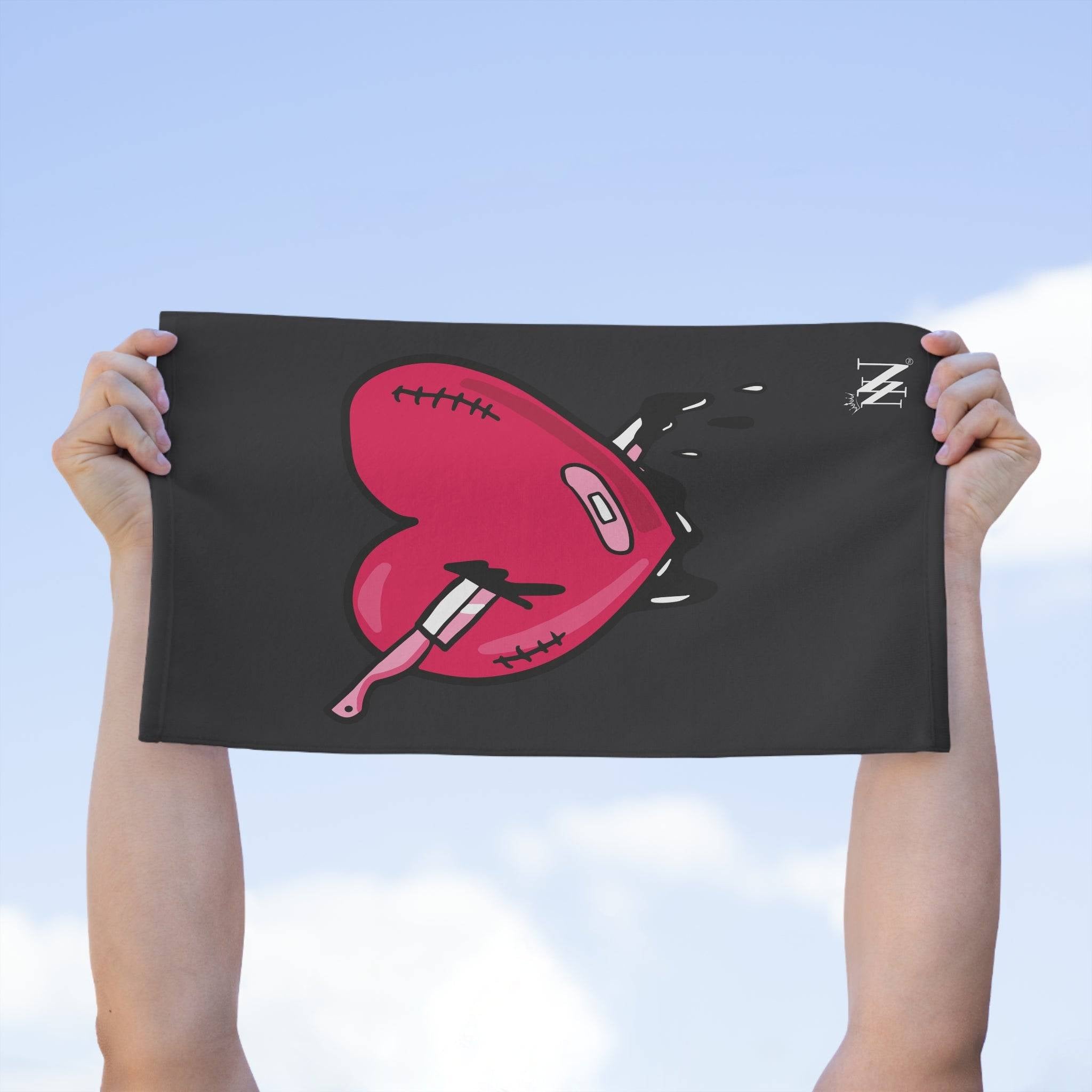 Love Kills Dark Grey Mix & Match Soft Sex Towels | Flirty Lovers’ Gifts