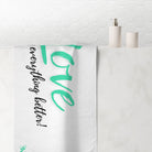 Love Makes Everything Better! Fun XL Cum Towel | Bold & Sexy Stylish