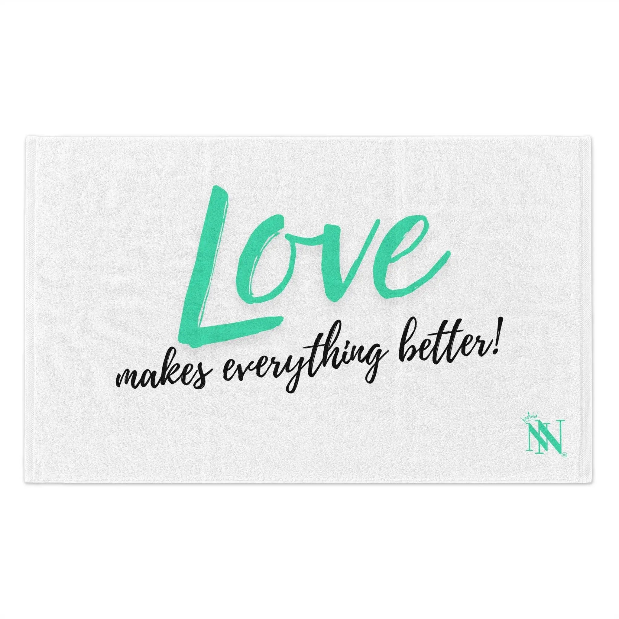 Love Makes Everything Better! | Mix & Match Soft Fun-Flirty Lovers’ Towels