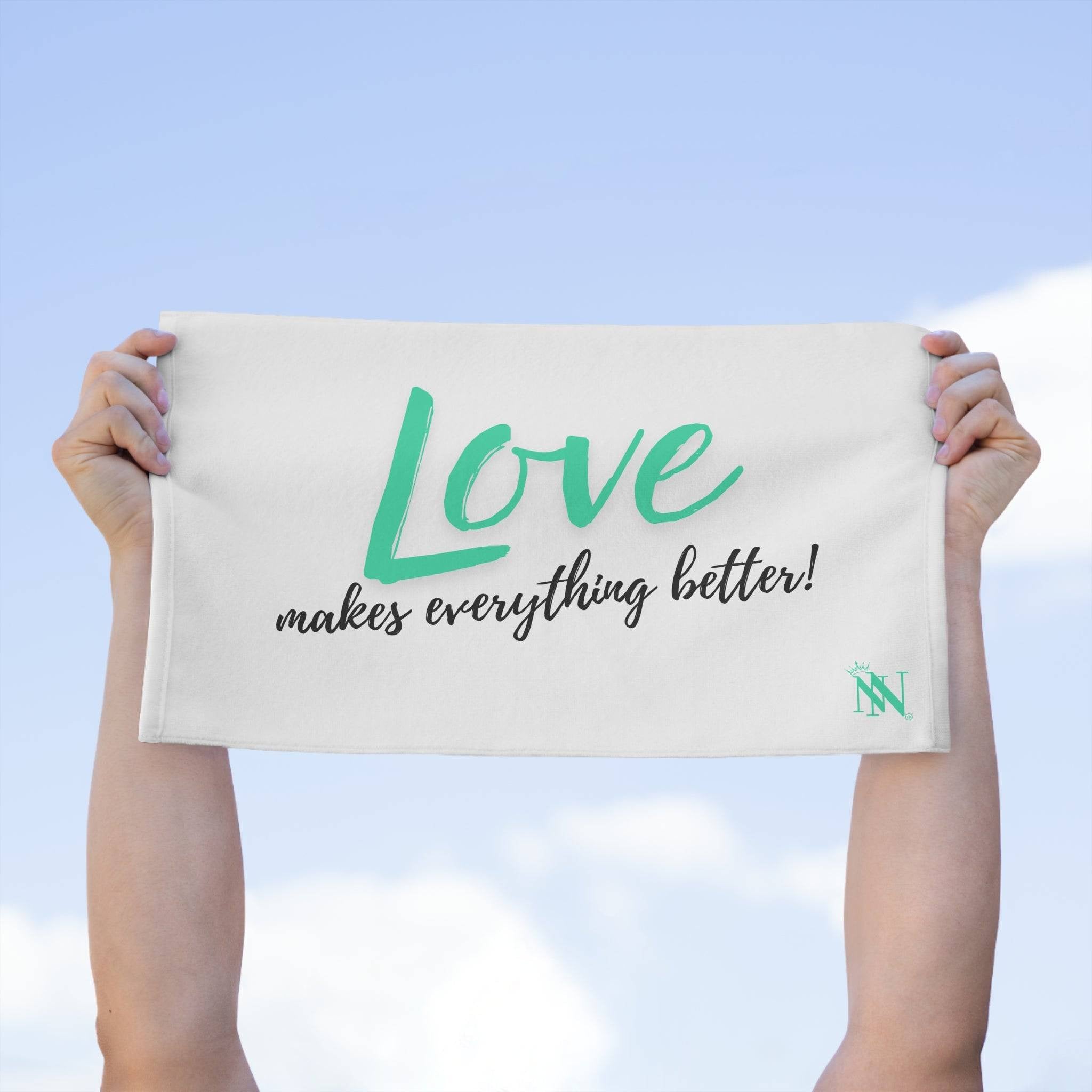Love Makes Everything Better! | Mix & Match Soft Fun-Flirty Lovers’ Towels