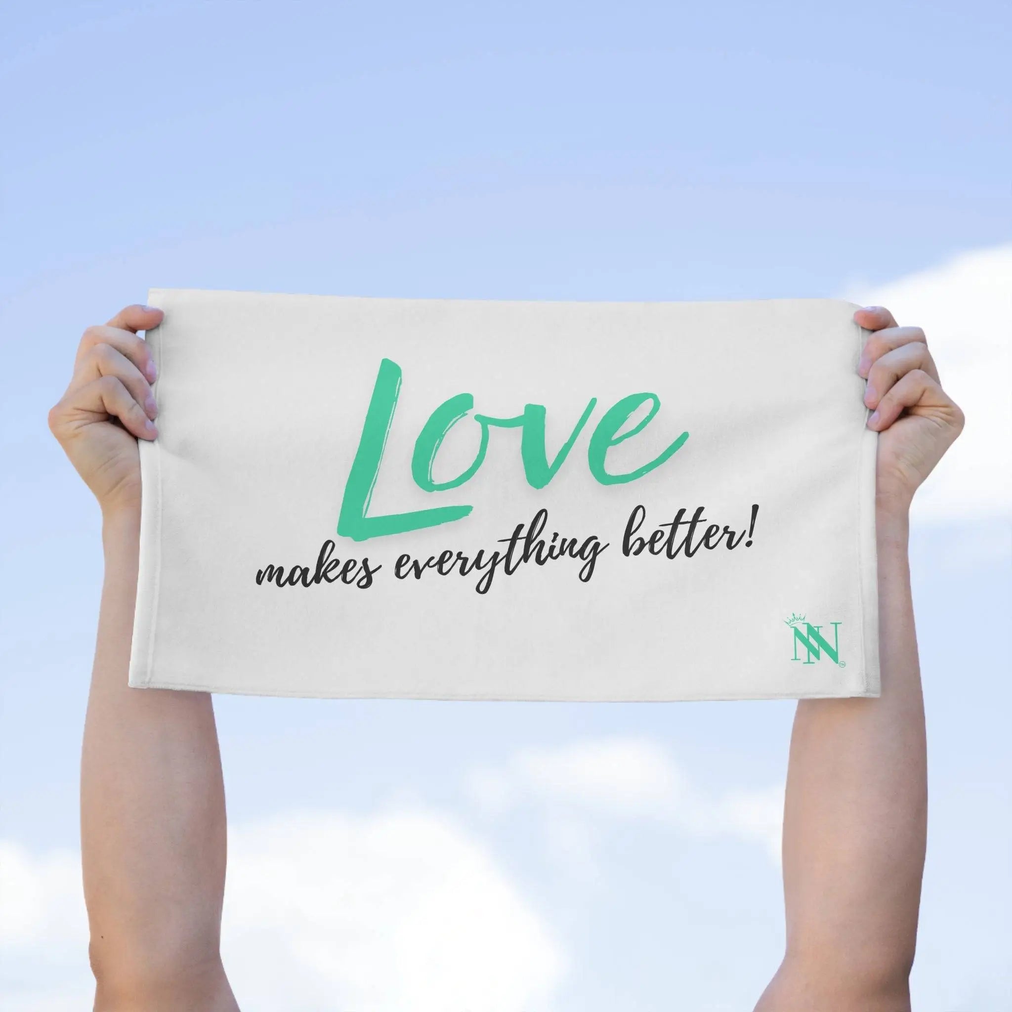 Love Makes Everything Better! | Mix & Match Soft Fun-Flirty Lovers’ Towels