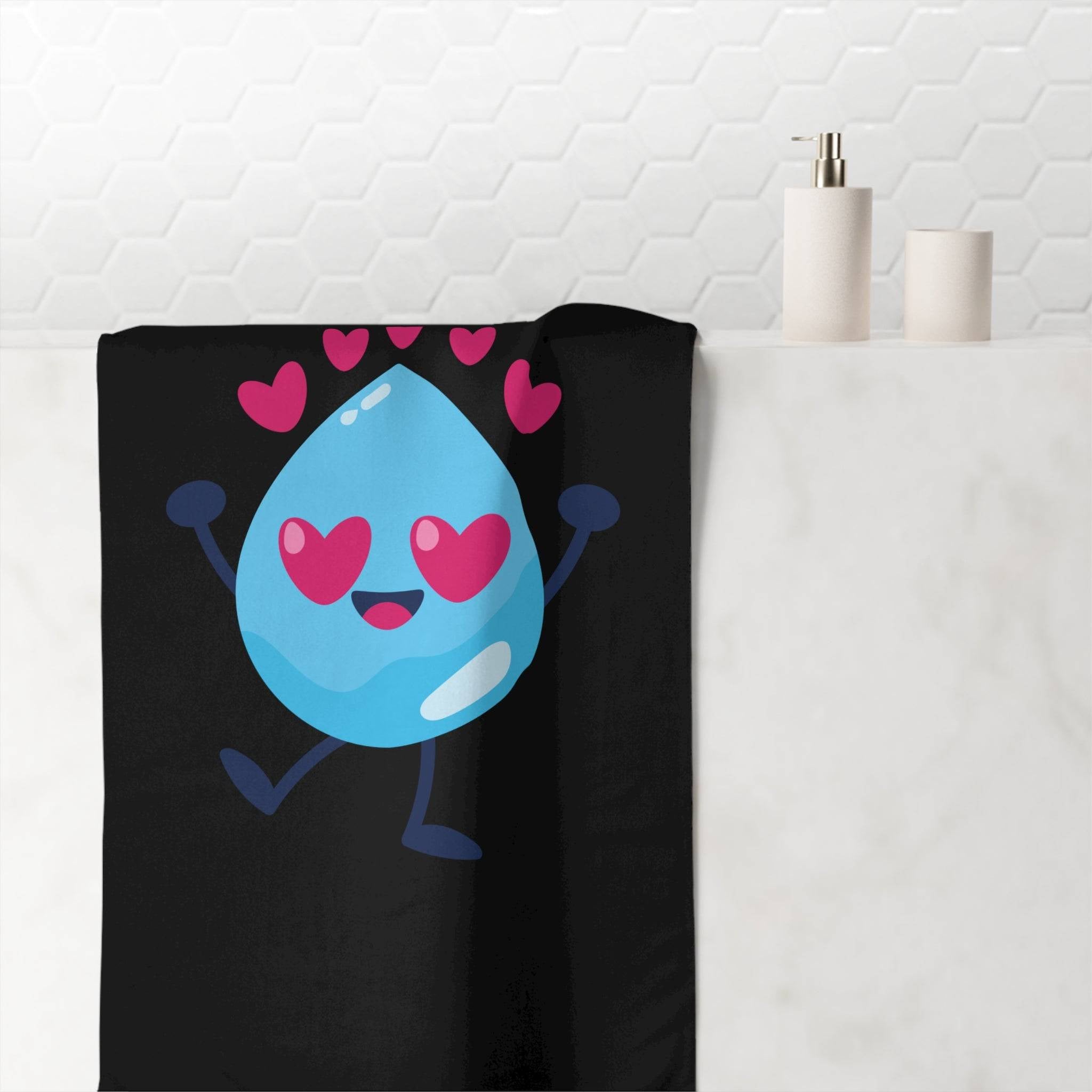 Love Rain Drop | Mix & Match Naughty XL Fun-Flirty Lovers’ Towels