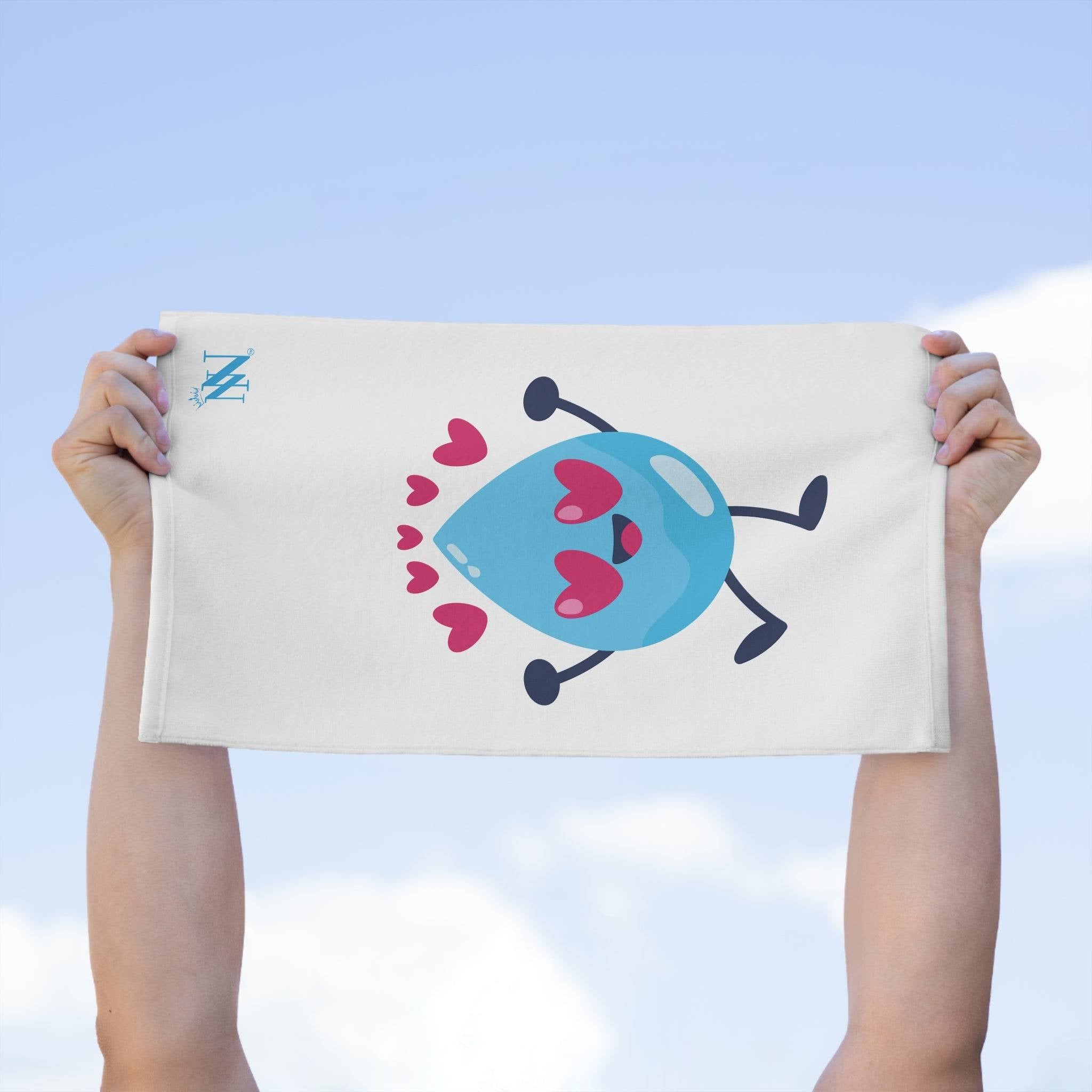 Love Rain Drop White Mix & Match Soft Sex Towels | Naughty Lovers’ Gifts