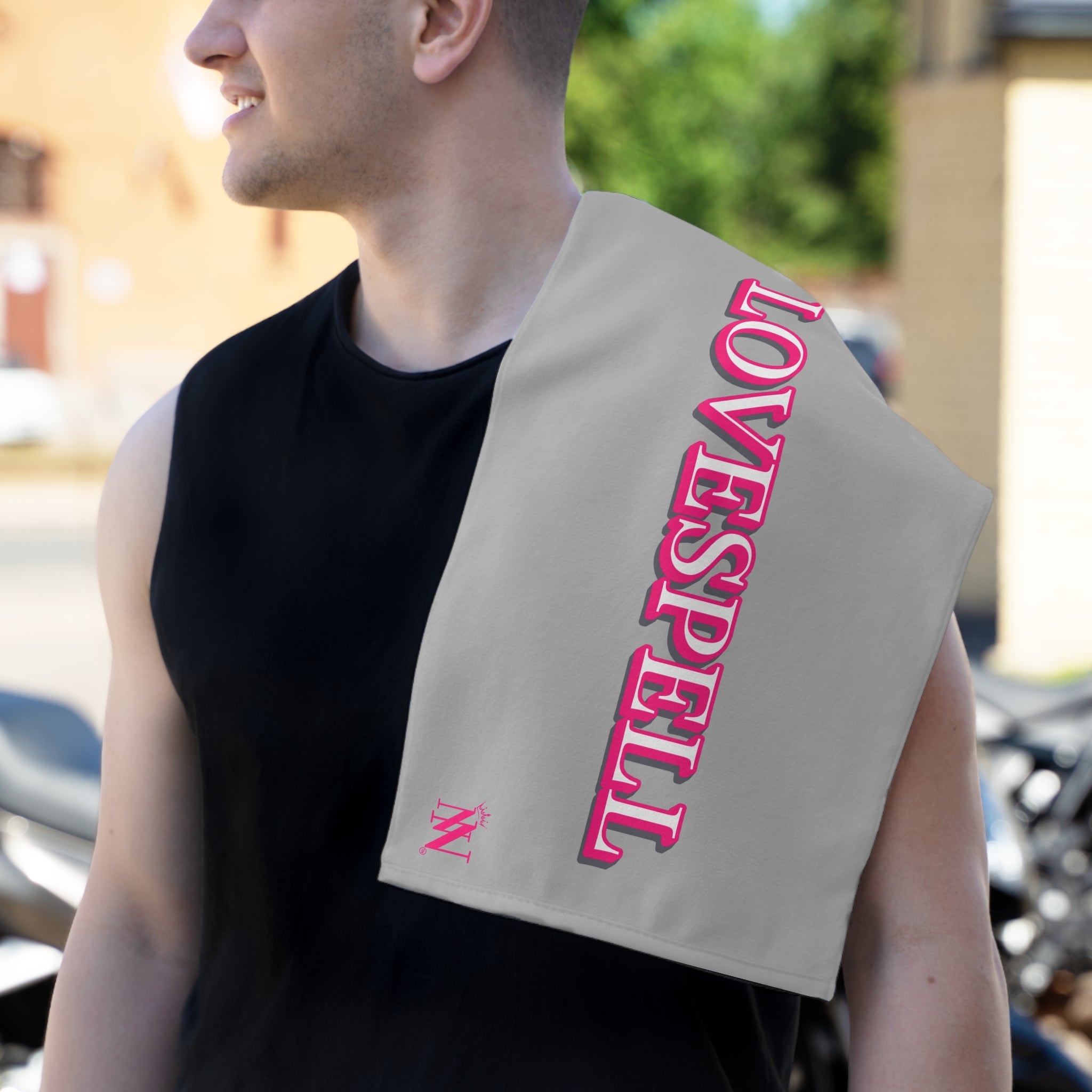 Love Spell Light Grey | Mix & Match Soft Fun-Flirty Lovers’ Towels