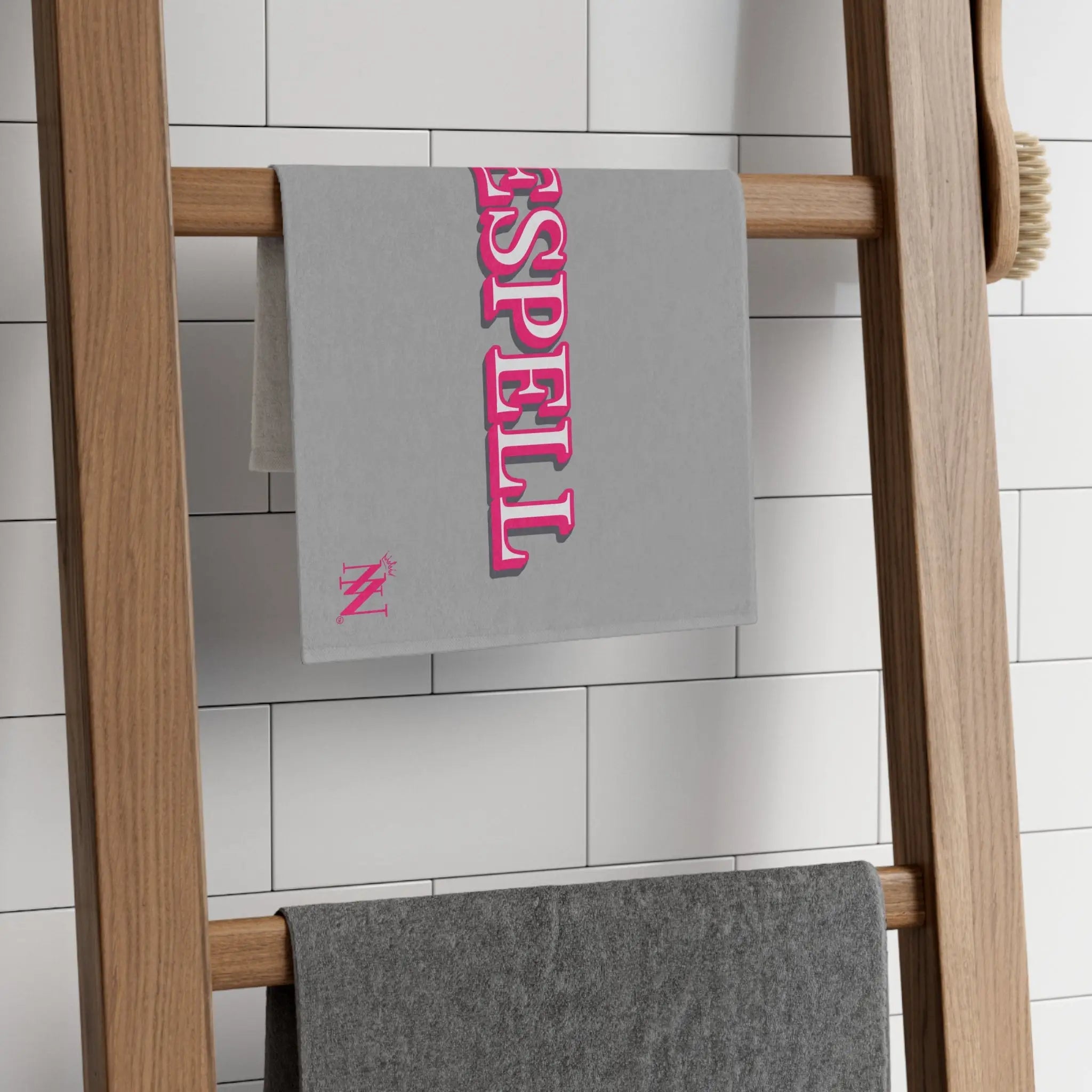 Love Spell Light Grey | Mix & Match Soft Fun-Flirty Lovers’ Towels