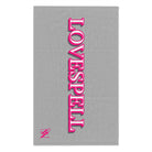 Love Spell Light Grey | Mix & Match Soft Fun-Flirty Lovers’ Towels