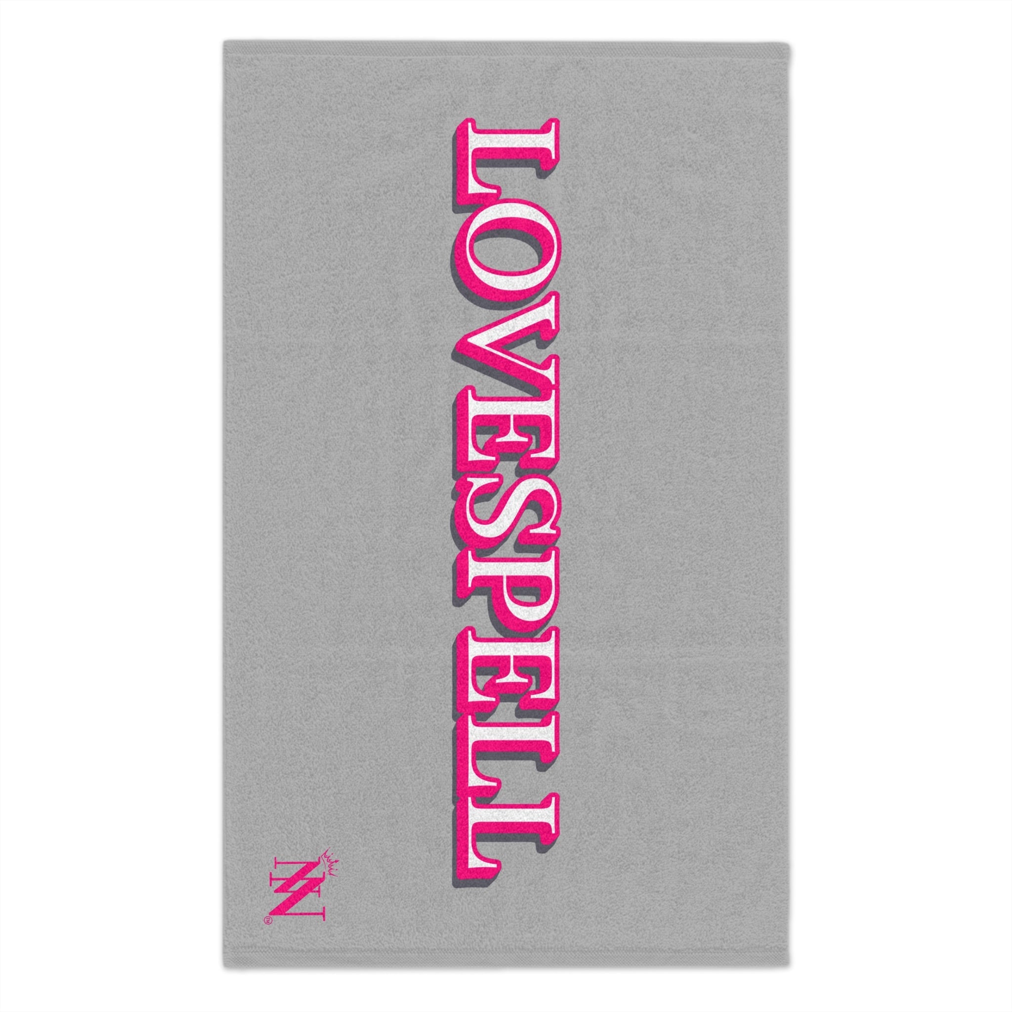 Love Spell Light Grey | Mix & Match Soft Fun-Flirty Lovers’ Towels