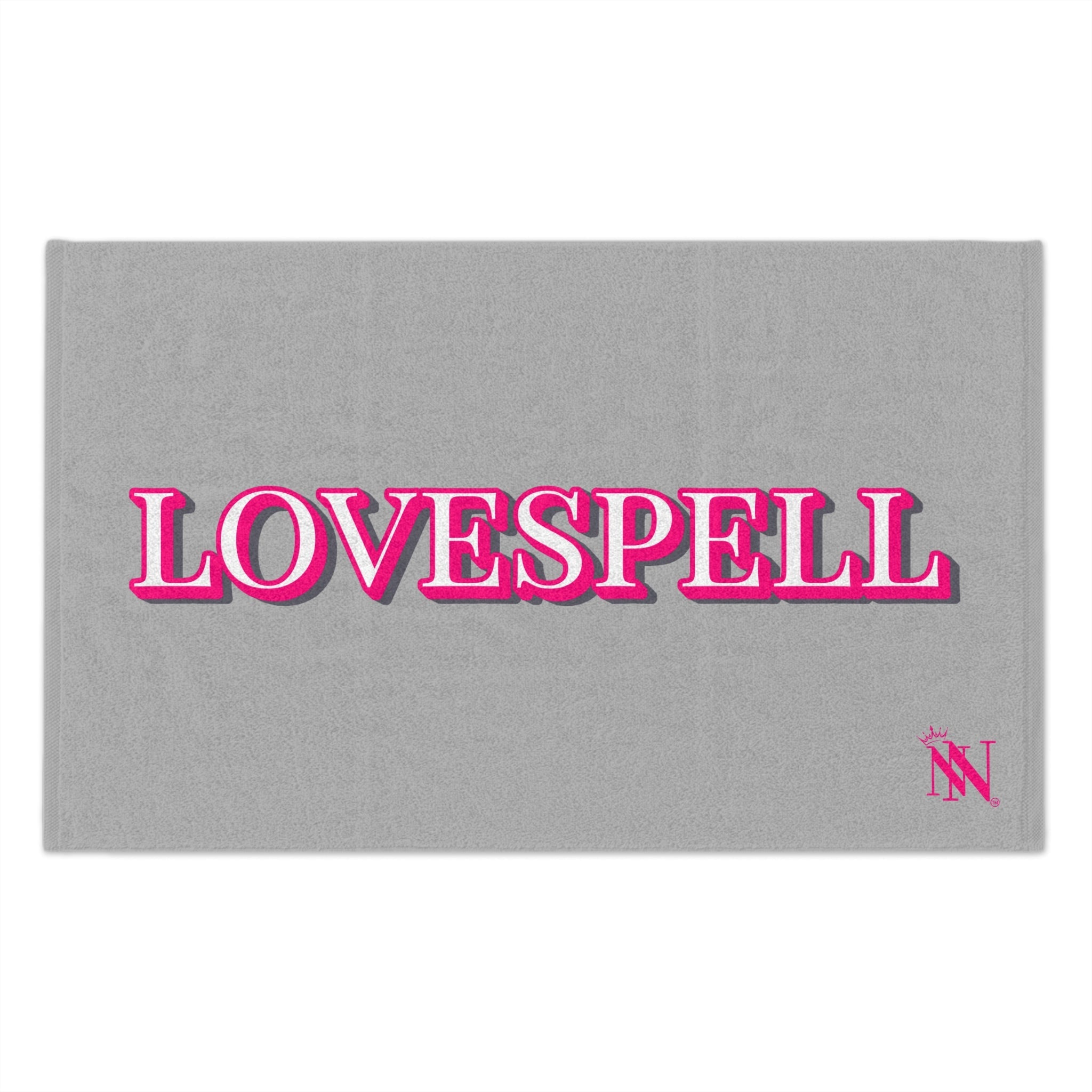 Love Spell Light Grey | Mix & Match Soft Fun-Flirty Lovers’ Towels