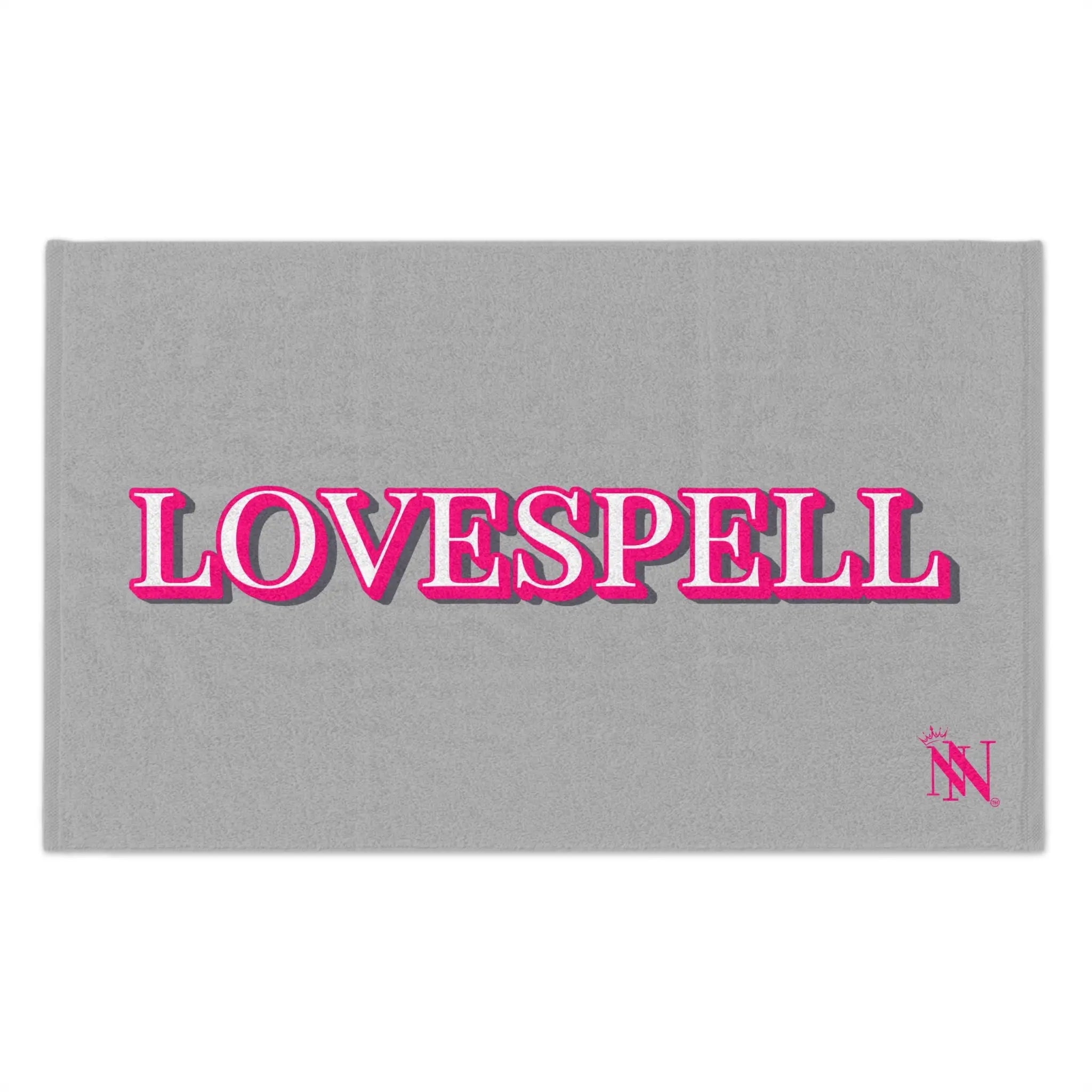 Love Spell Light Grey | Mix & Match Soft Fun-Flirty Lovers’ Towels