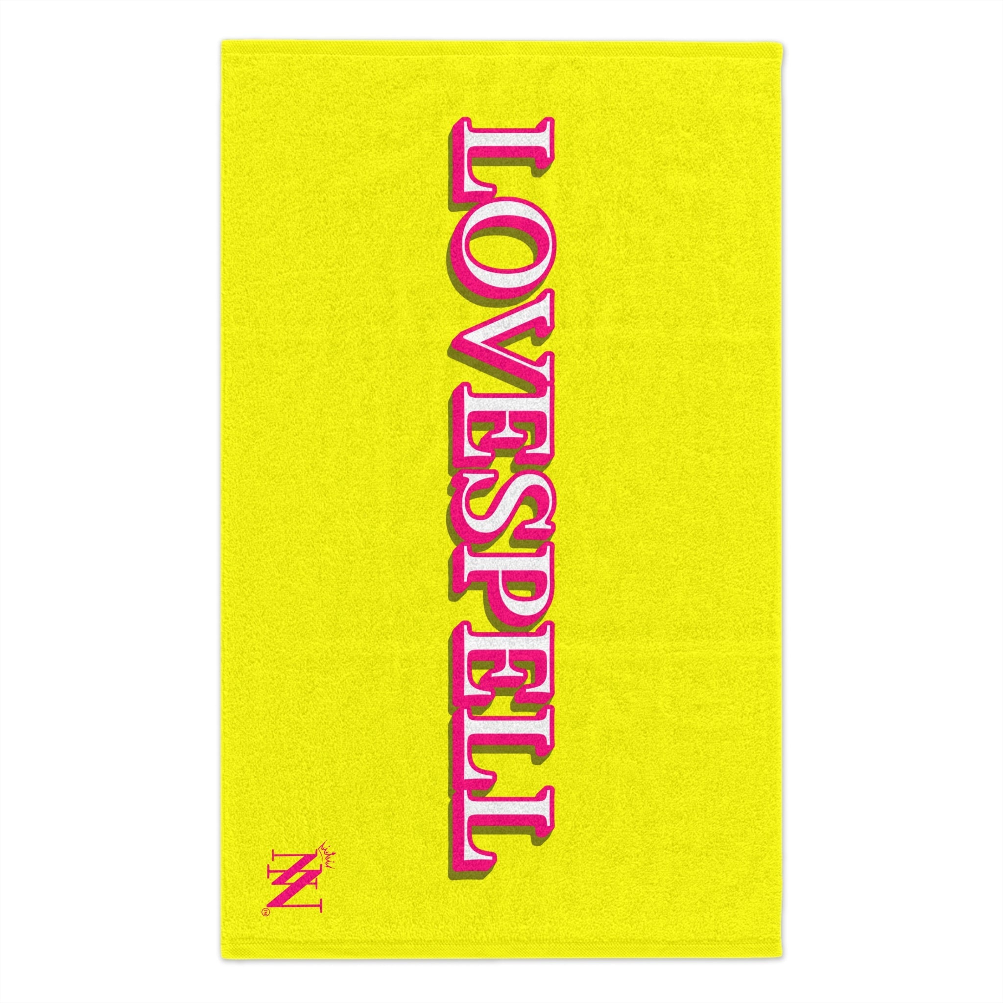 Love Spell Neon Yellow | Mix & Match Soft Fun-Flirty Lovers’ Towels