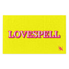 Love Spell Neon Yellow | Mix & Match Soft Fun-Flirty Lovers’ Towels