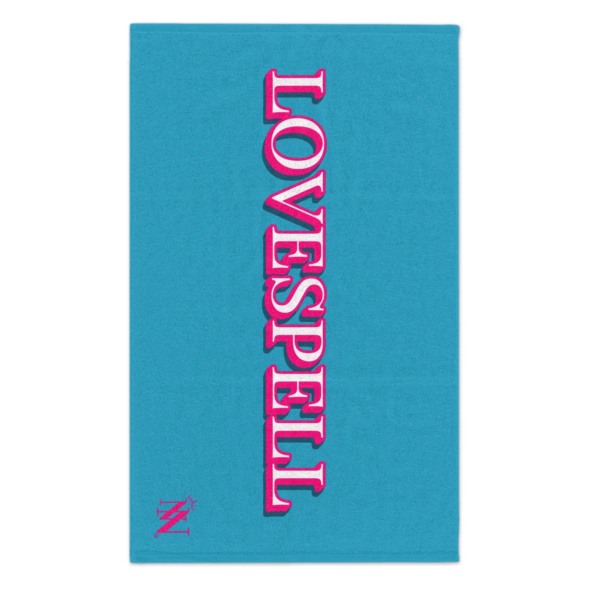 Love Spell Turquoise | Mix & Match Soft Fun-Flirty Lovers’ Towels