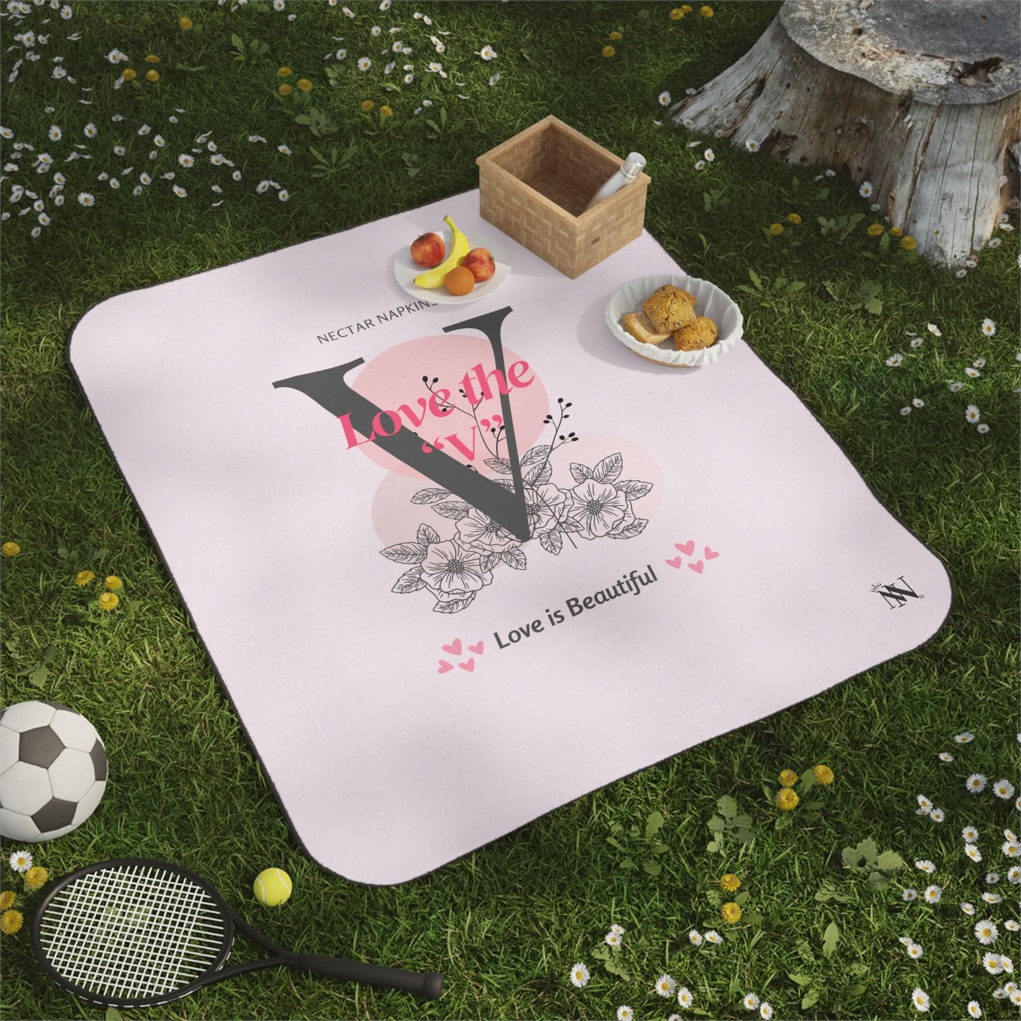 Love the ’V’ | Mix Match Fun-Flirty Lovers’ Water-Resistant Blankets