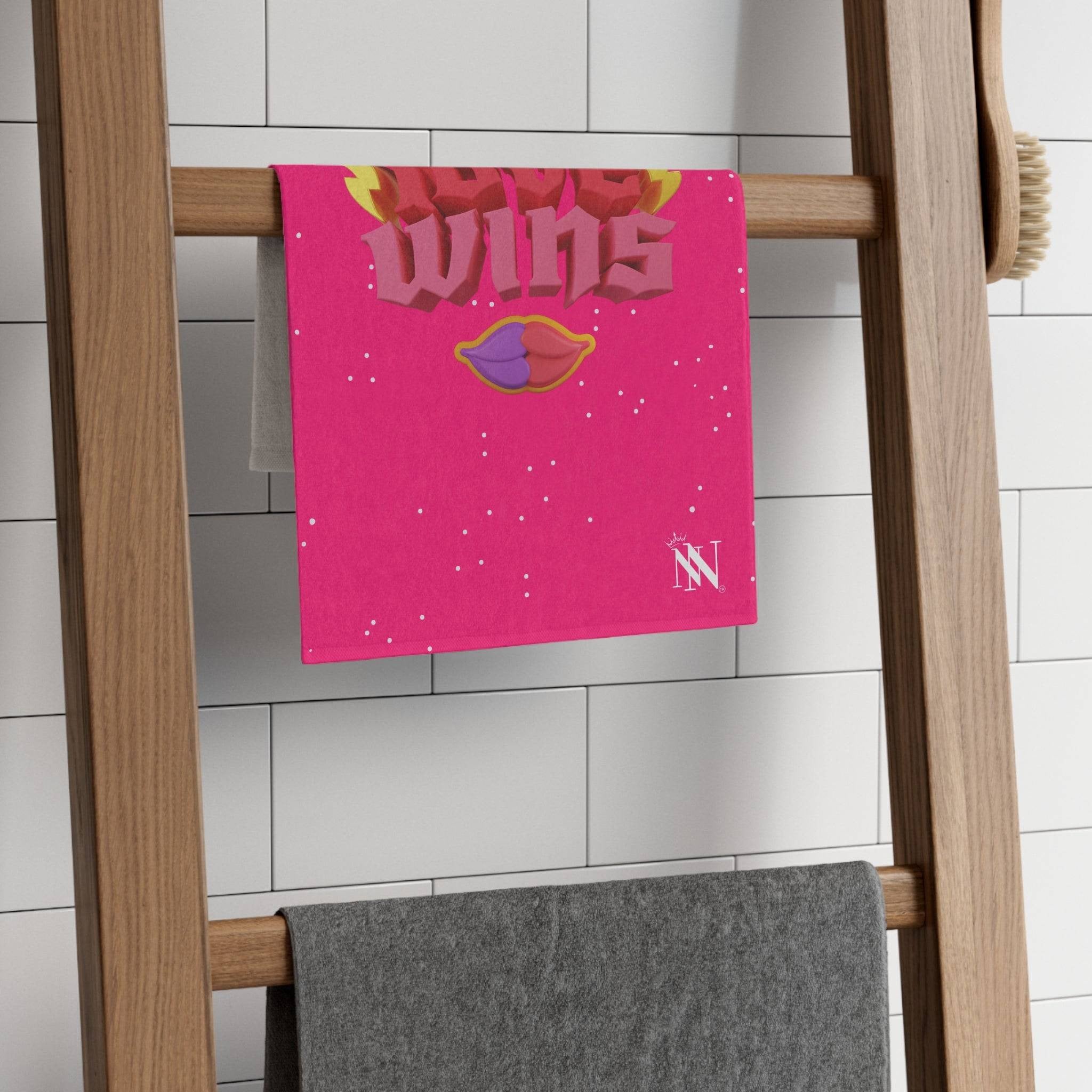 Love Wins Mix Pink Match Soft Sex Towels | Flirty Lovers’ Gifts