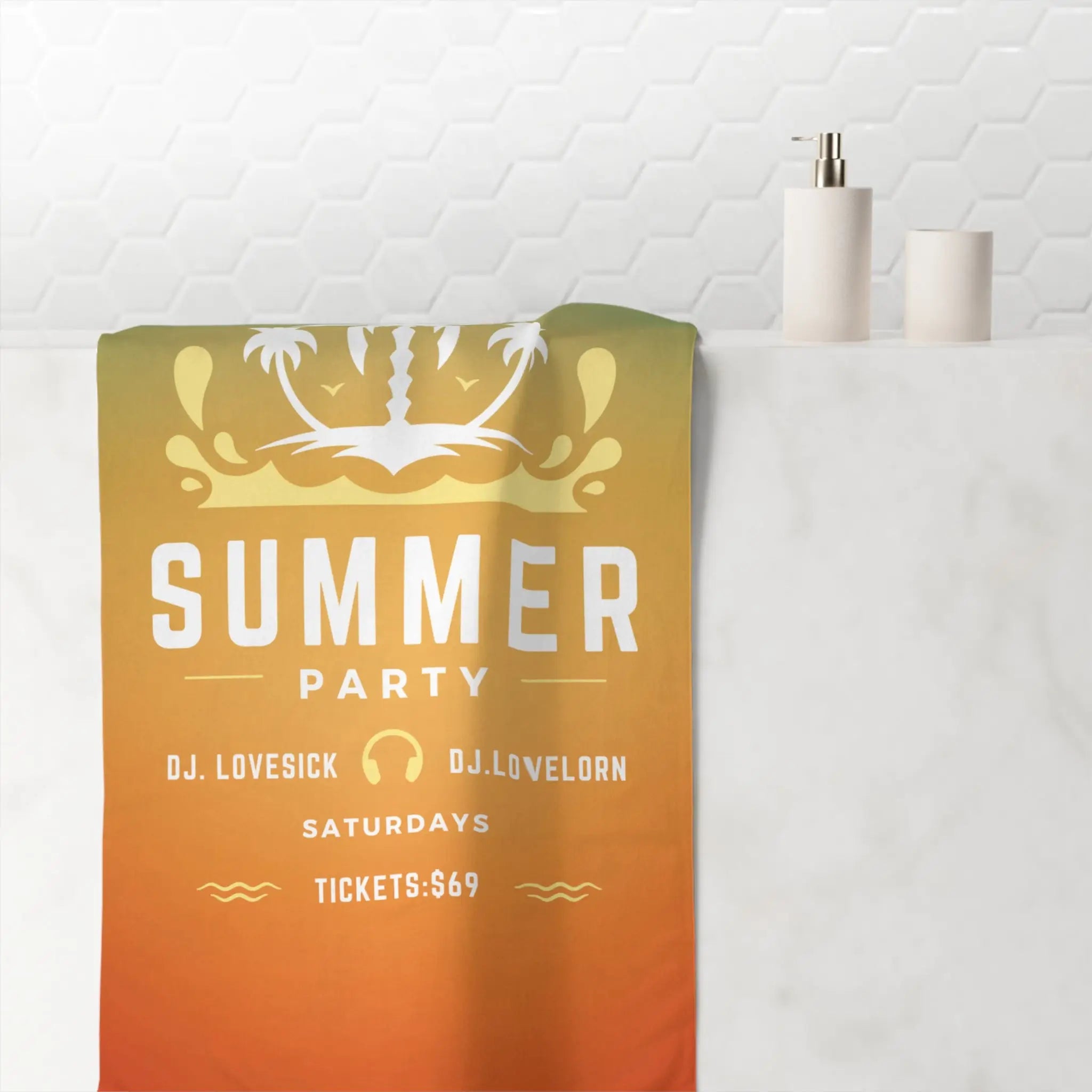 Lovesick Summer Party | Mix & Match XL Fun-Flirty Lovers’ Towels