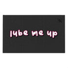 Lube Me Up Dark Grey | Mix & Match Soft Fun-Flirty Lovers’ Towels