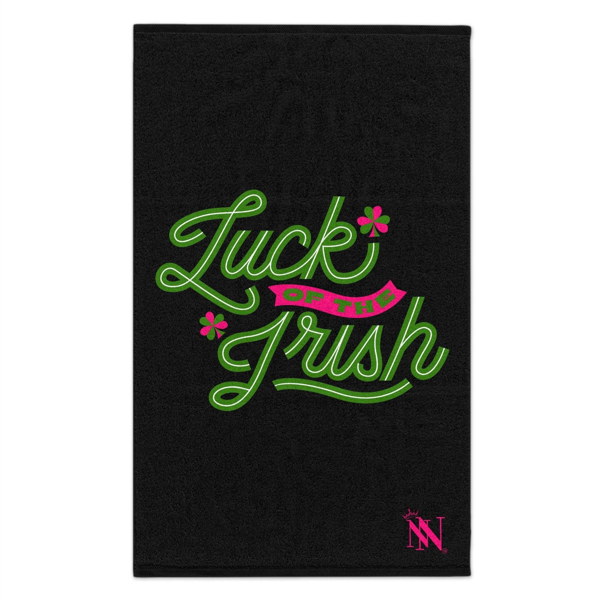 Luck of the Irish Black | Mix & Match Soft Sex Towels | Flirty Lovers’ Gifts